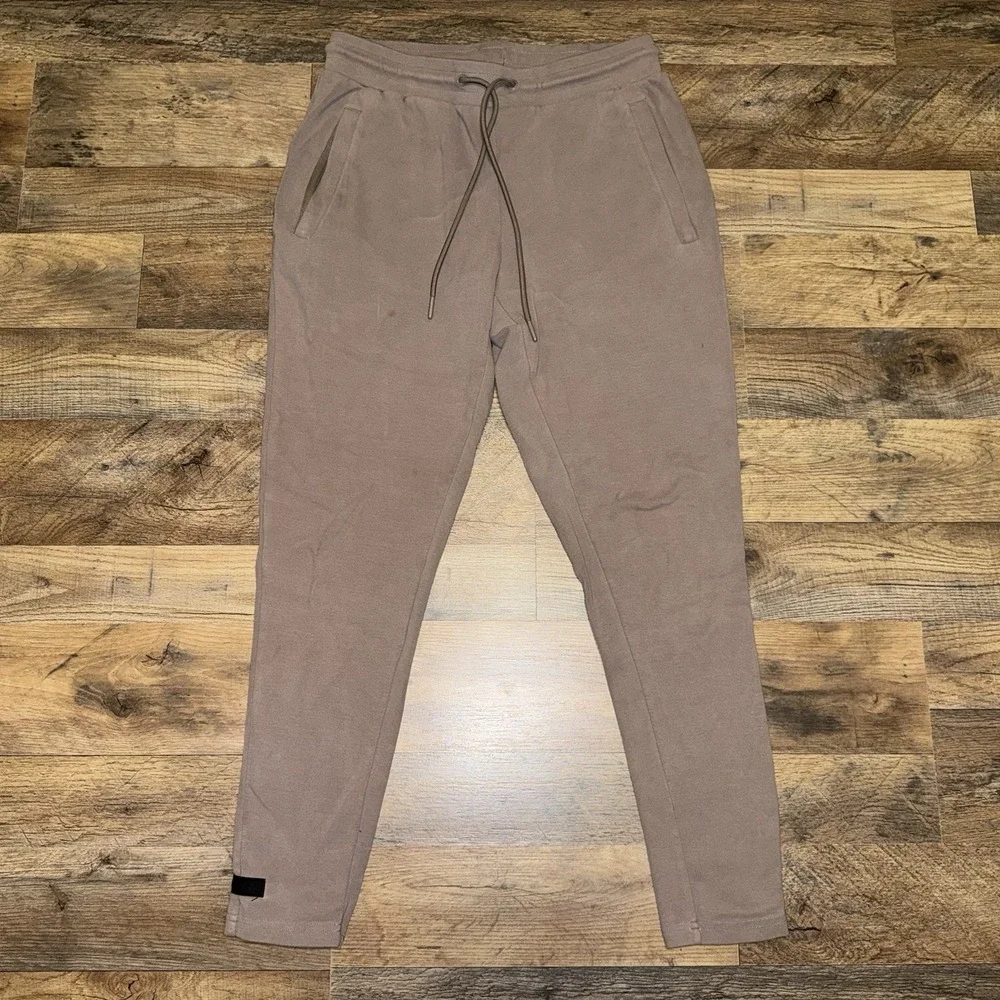 Alphalete Men's Straight Leg Sweatpants Brown Size Medium